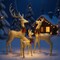 3 Piece LED Lighted Deer Family Set Doe Fawn Outdoor Christmas Yard Decoration 75.5 × 41 × 35 cm
